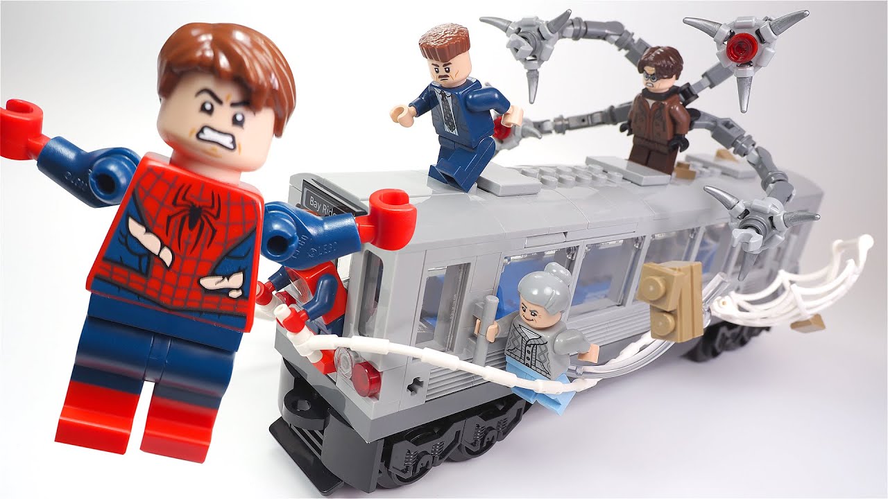 LEGO Spider-Man vs. Doc Ock Subway Train Scene | LEGO 76321 Set | Spider-Man 2 | Speed Build Review