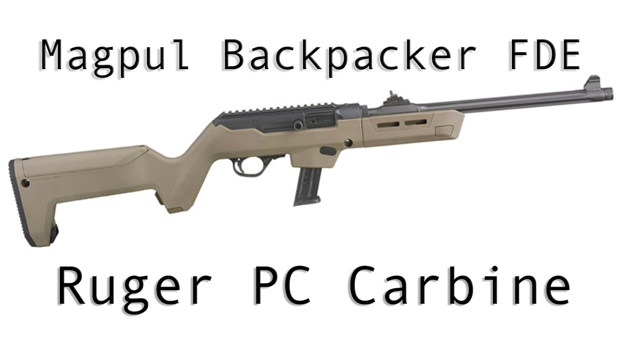 The Ruger PCC (Magpul Backpacker Stock in FDE)