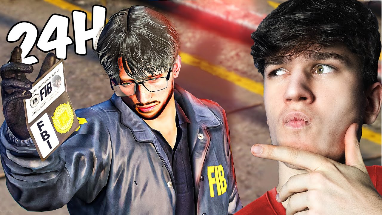 Spędziłem 24h jako AGENT FBI w GTA V!
