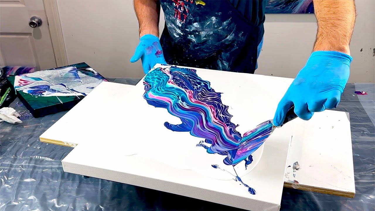 HOLY MOLEY~Tiny Bubbles 🫧 Wandering Ring Swipe Transfer~Cell Activator~Acrylic Pouring~215