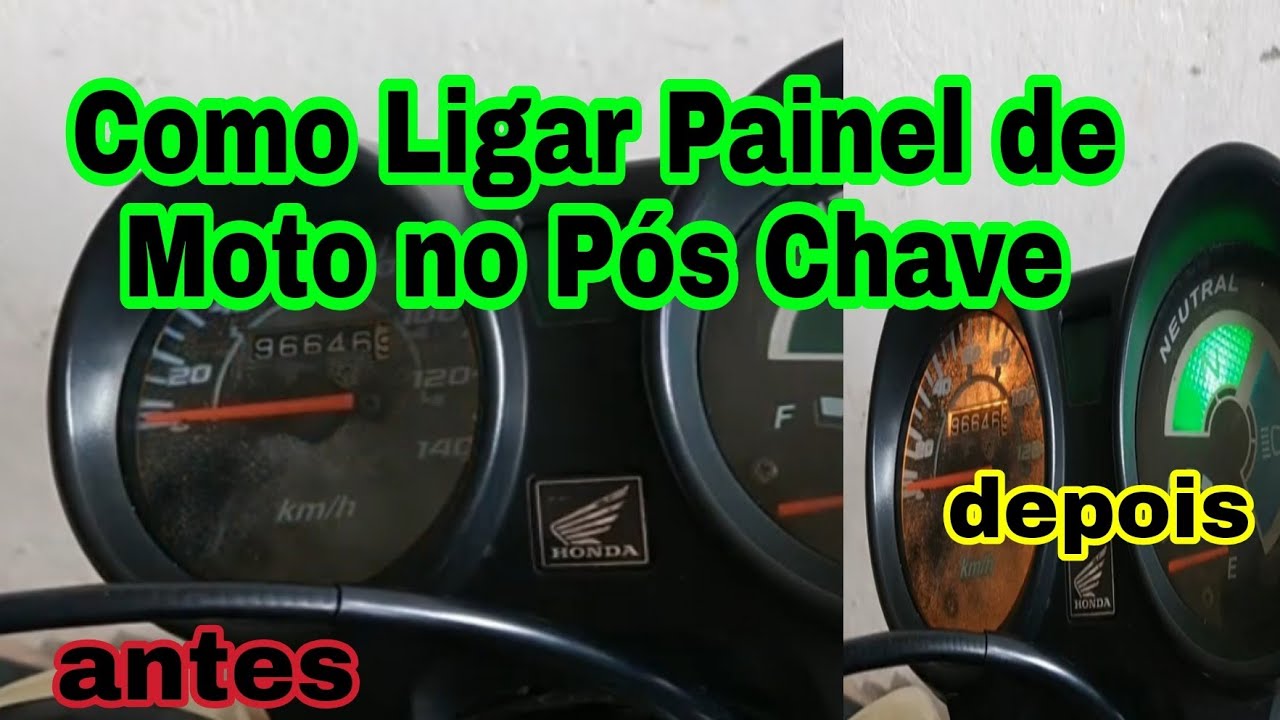 Como Ligar o Painel de Moto Titan 150 no Pós Chave, Fácil e Rápido!