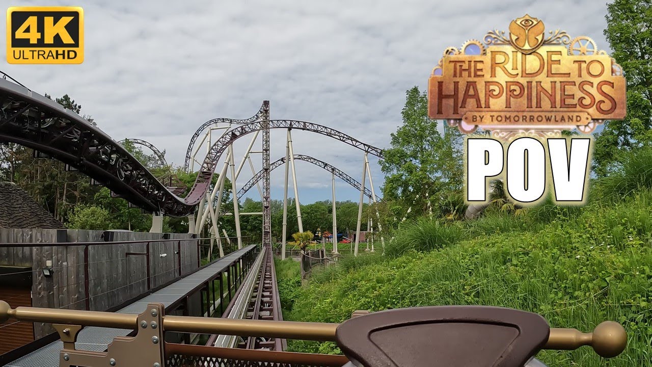 Ride to Happiness POV (Front Row, 4K 60FPS, 2024), Plopsaland de Panne Mack Spinner | Non-Copyright