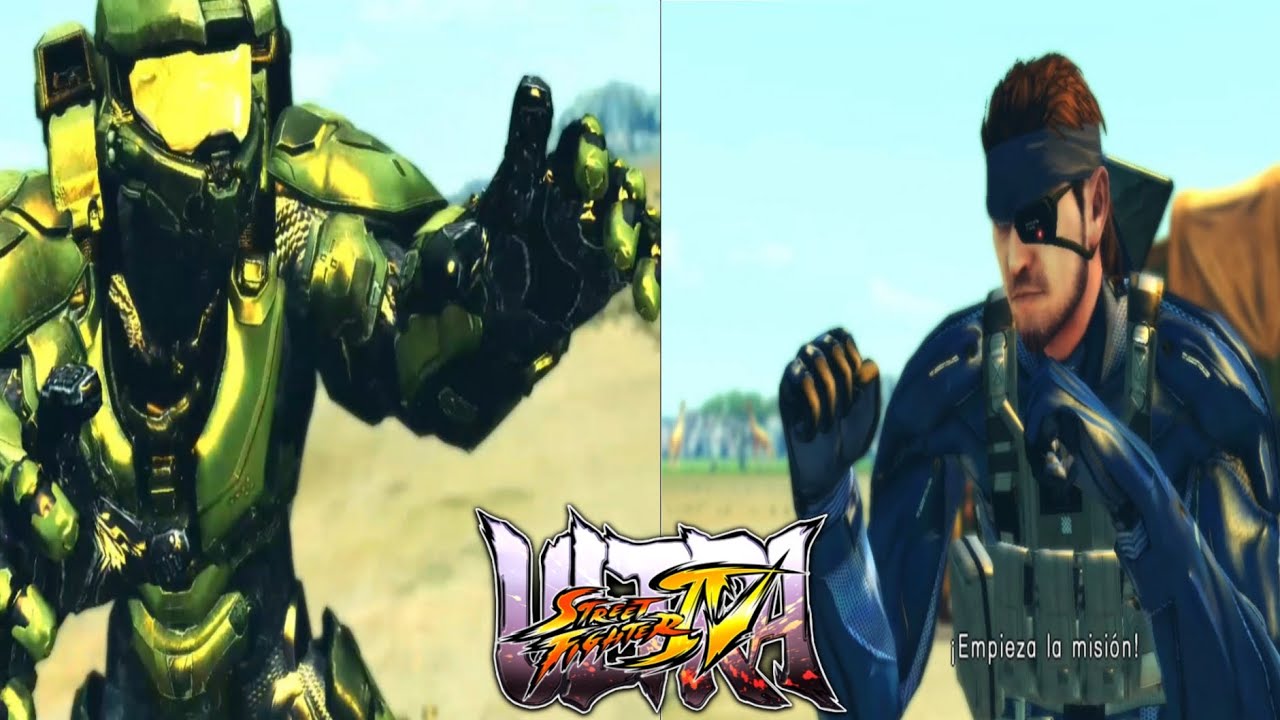 Usf4 Master chief vs Solid Snake (mods Battles)