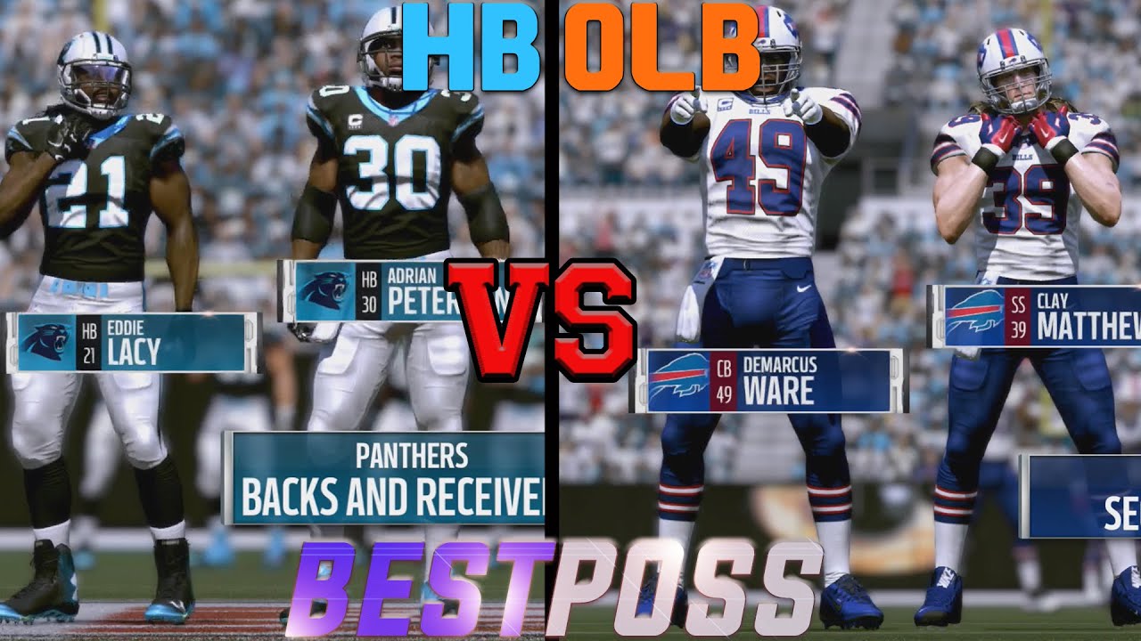 A Team of HBs vs a Team of OLBs | Best Position in The NFL (Madden 17)