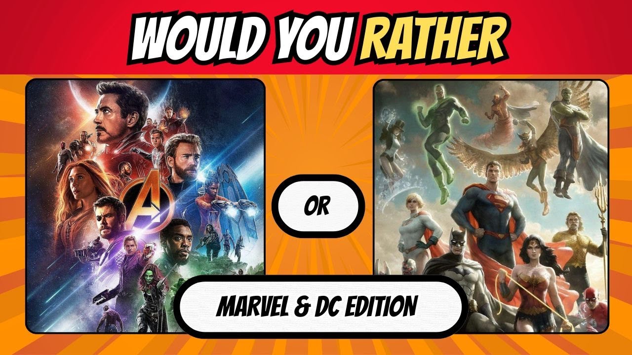Would You Rather – Marvel & DC Edition 🔥 | #marvelquiz #dcquiz
