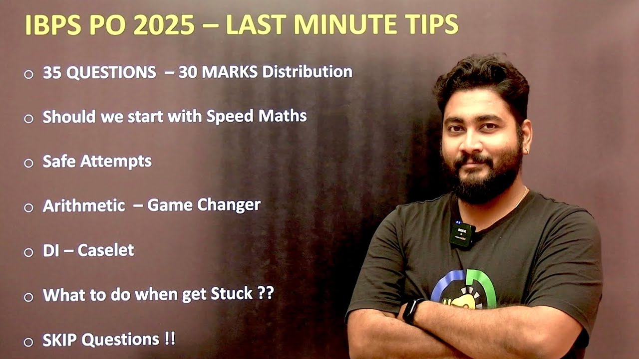 🚀 Must Watch Before IBPS PO 2025 Exam !!