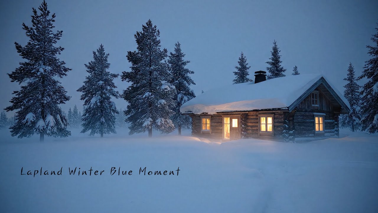 Lapland Winter Blue Moment | Ambient Focus & Relax Music