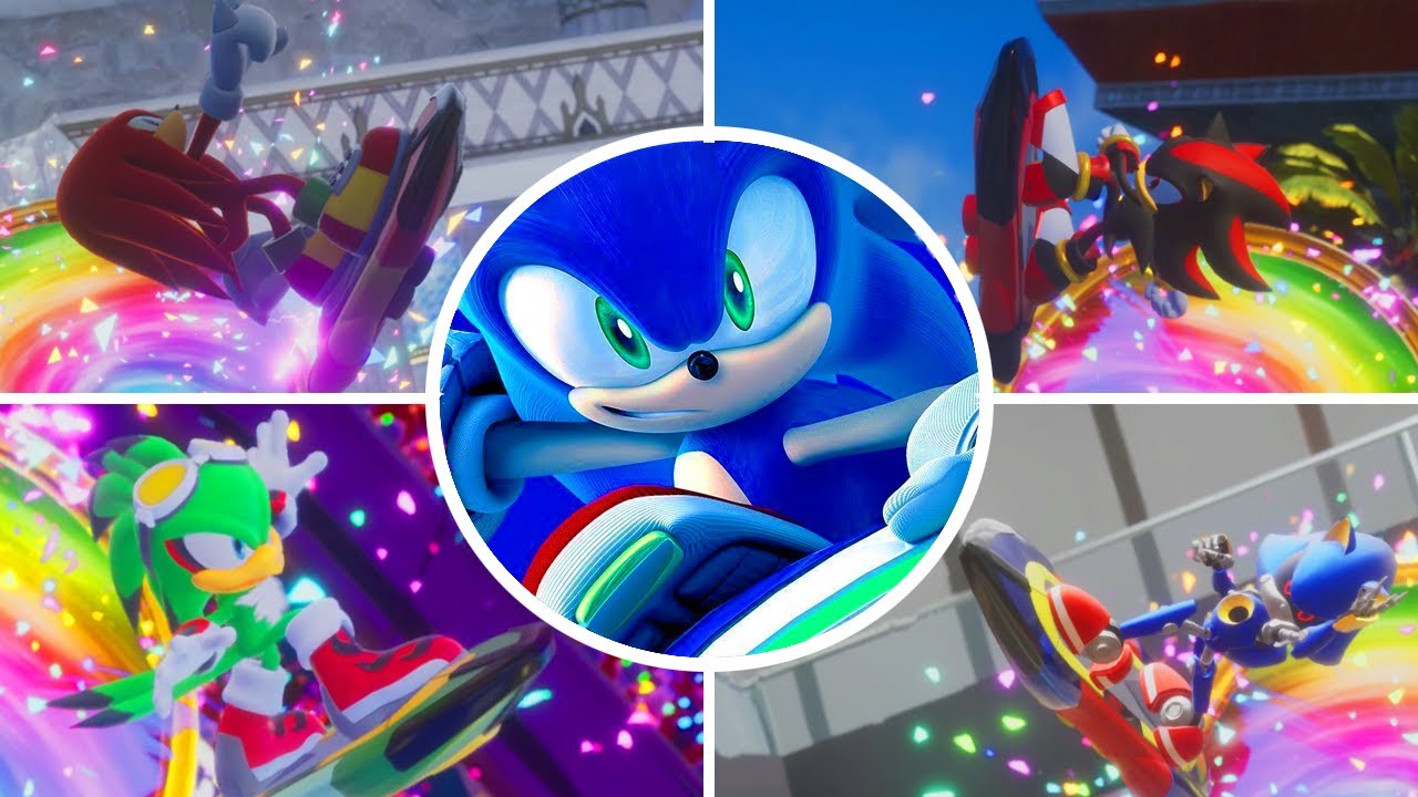 Sonic Racing CrossWorlds - All characters with Extreme Gear (4K)