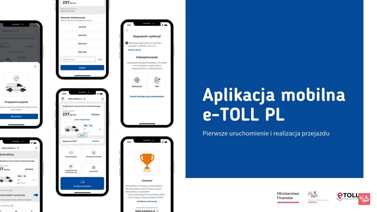 Zobacz, jak korzystać z aplikacji e-TOLL PL