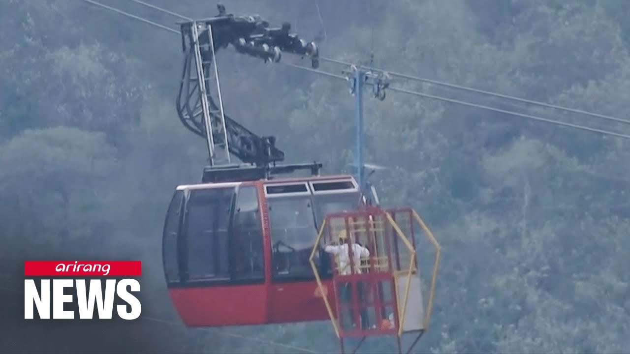 11 tourists in India rescued from cable car stranded in mid-air