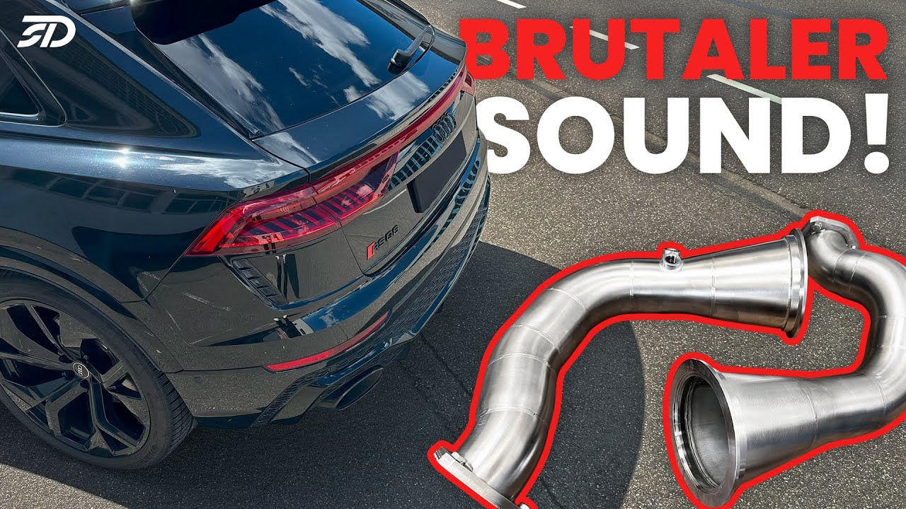 SD // REIN DAMIT!! RSQ8 CATLESS DOWNPIPES EINBAU // MH PIPES - DOWNPIPES - SOUND