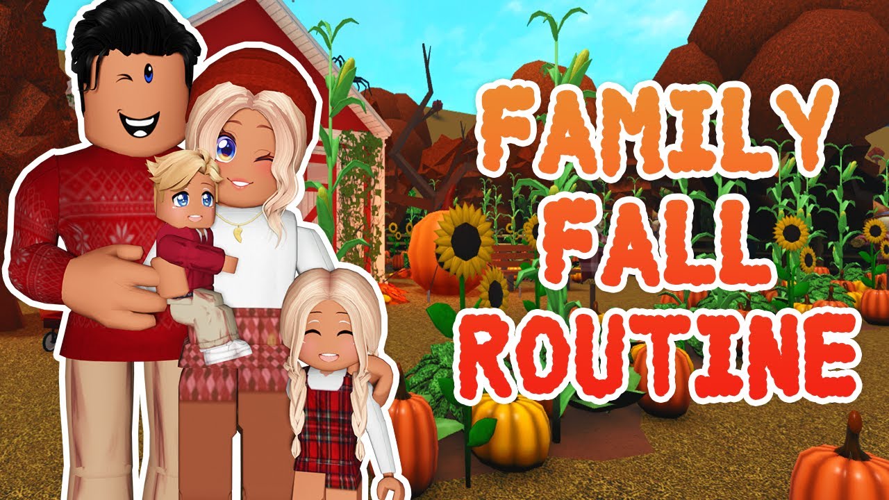 🍂 FAMILY FALL ROUTINE on Bloxburg 🍁