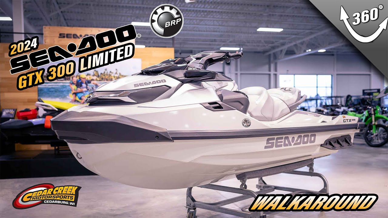 Walkaround | 2024 Sea-Doo GTX™ Limited 300 White Pearl Premium