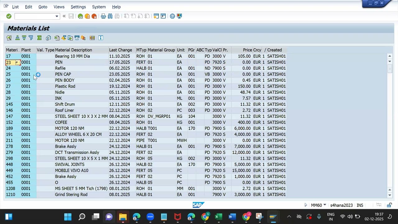 SAP PP BOM Explained | How to Create BOM in SAP (CS01/CS02/CS03) call for Admision 9730567803