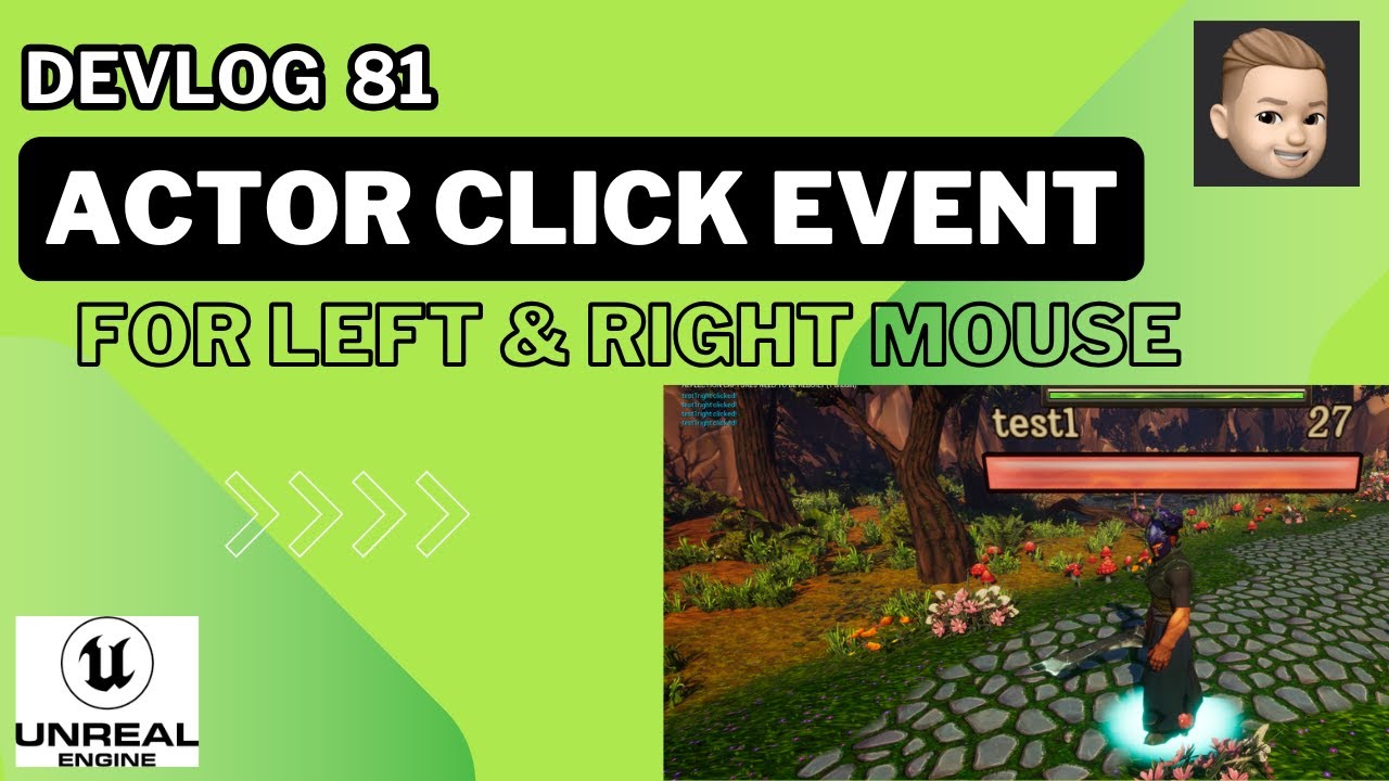 UE5 Devlog: How to capture Left & Right click events on your actors