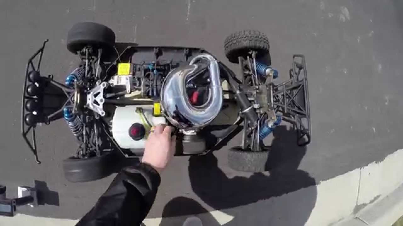 Zenoah G320RC FIRST Losi 5IVE installed video davesmotors com