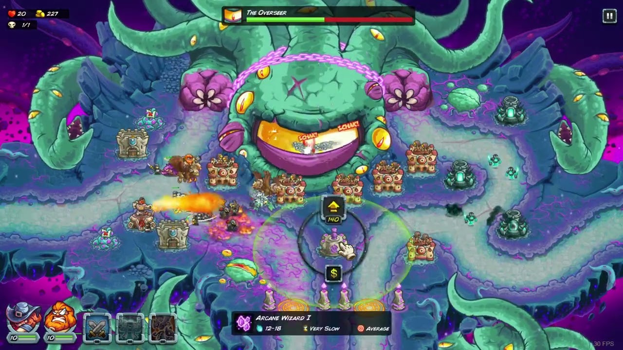 Kingdom Rush Alliance 16.Hunger's Peak Impossible Challenge Without Using Any Tier 4 Tower