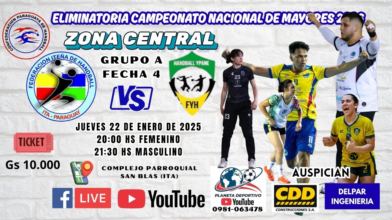 Balonmano | ITA VS YPANE | Femenino | Eliminatoria Nacional de Mayores 2026 | Zona Central 