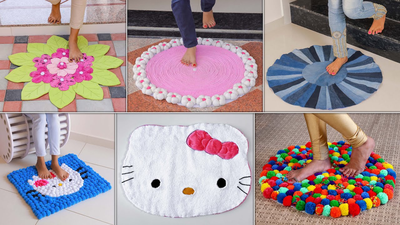 8 Beautiful Doormat Making Ideas..!! Old Clothes Convert into Doormat