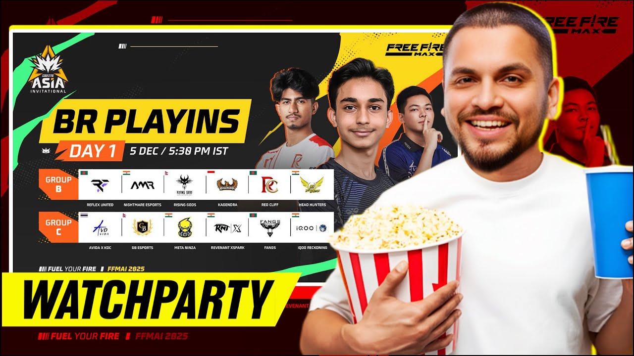 BR | FFMAI 2025 | WATCHPARTY WITH SID #freefire #freefiremax