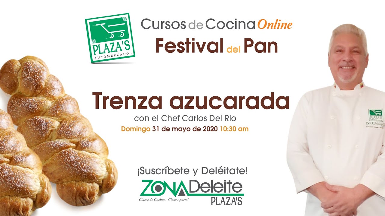 Cursos de Cocina Online - Trenza azucarada