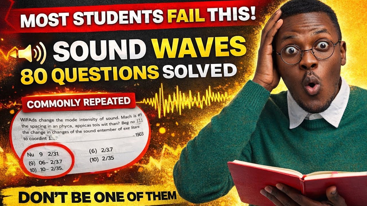 80 Likely JAMB 2026 Physics Questions on Sound Waves (With Solutions)