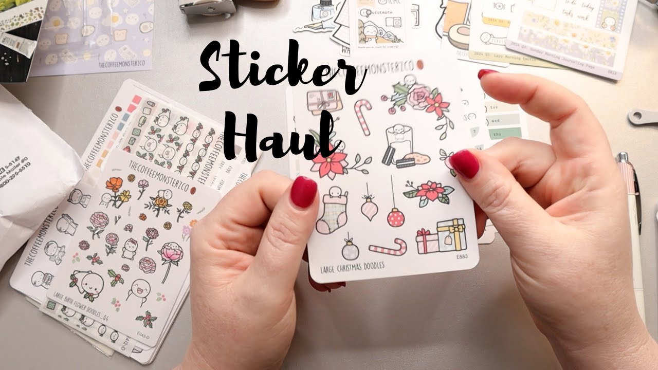 Sticker Haul! Coffee Monsterz Co 2025 Designs & Every Minute a Story | Hobonichi Cousin Goodies