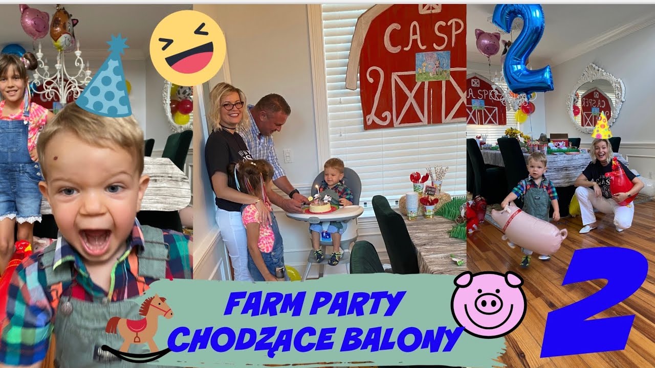 ORGANIZACJA 2 URODZIN CASPERKA: ŻYWE BALONY, PREZENTY, TRAWA NA STOLE🐄🐓🐖