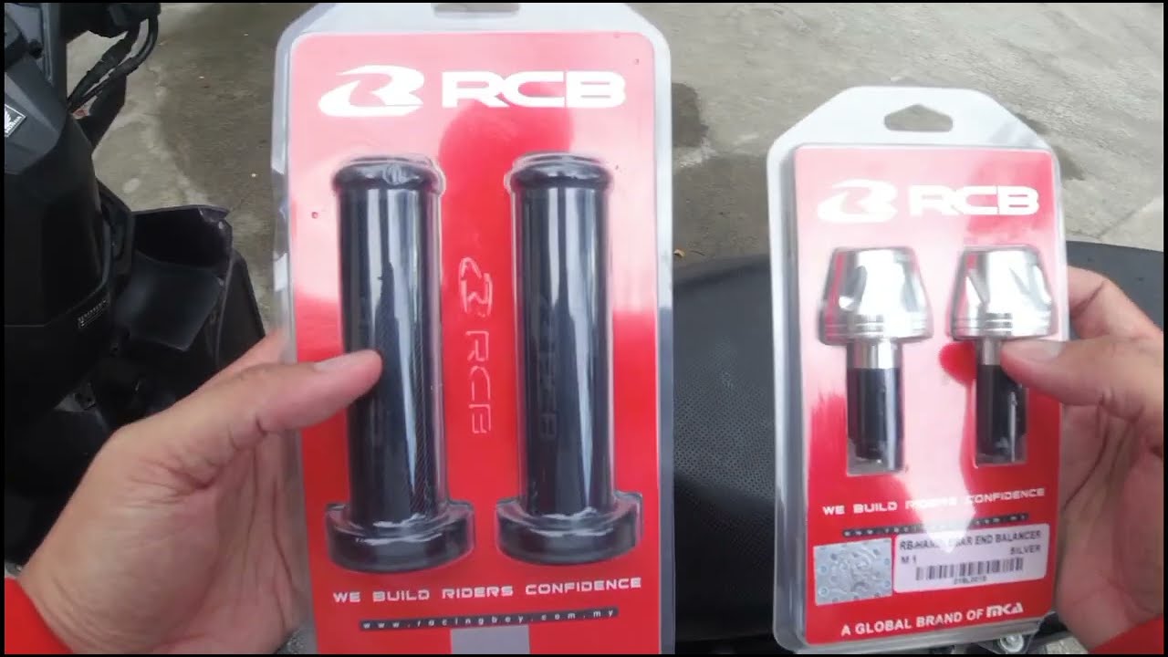 RACING BOY HANDLE GRIP HG 66 AND BAR END M1 INSTALLATION