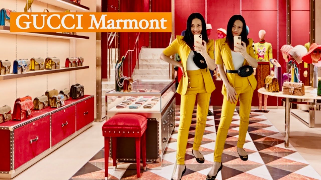 รีวิวกระเป๋าคาดเอว กุชชี่ GUCCI Marmont Belt Bag  ฮิตสุด ดารา เซเลปใช้กันเยอะ
