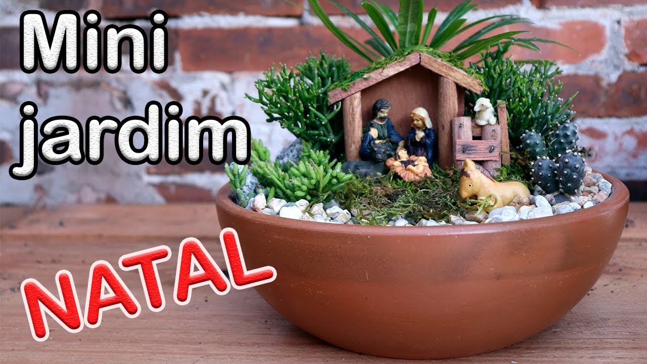 COMO FAZER um lindo arranjo de NATAL ,#minijardim #SUCULENTAS