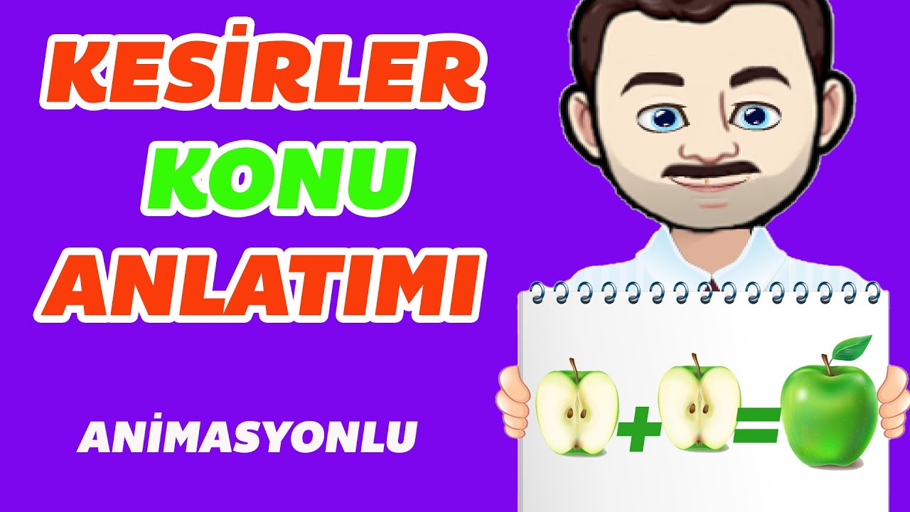 BÜTÜN - YARIM İLİŞKİSİ | 1. Sınıf Kesirler Konu Anlatımı | 1. Sınıf Matematik Dersi