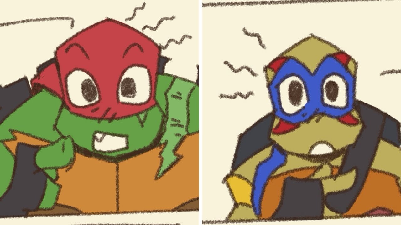Raph and Leo giving "d*ath threats" | ROTTMNT comic dub