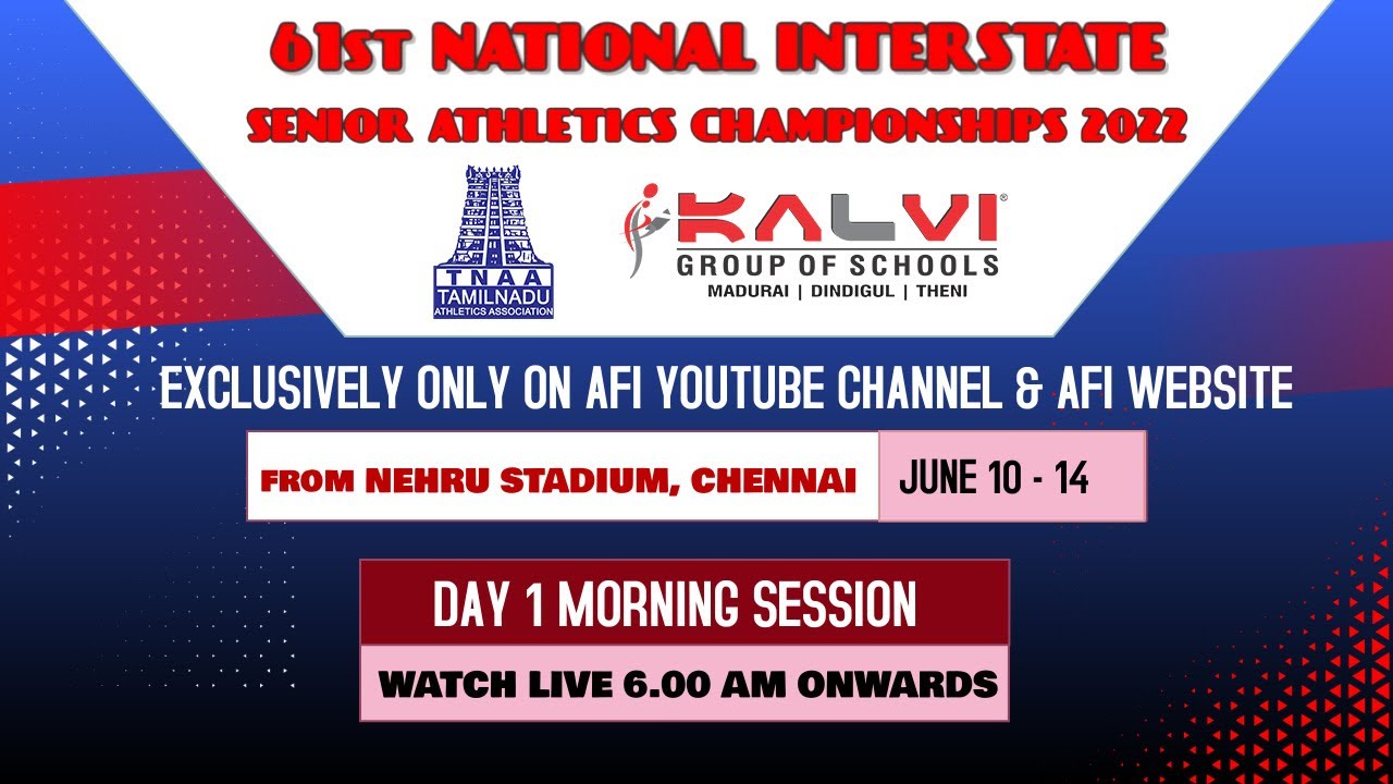 61st National Interstate Senior Athletics Championships 2022 - Day 1 Morning Session