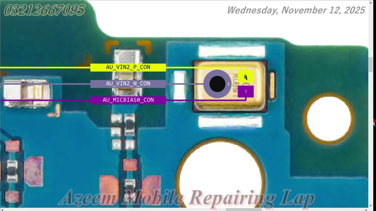 Samsung A06 SM A065 MIC SPEAKER BUZZER  Ways Diagram