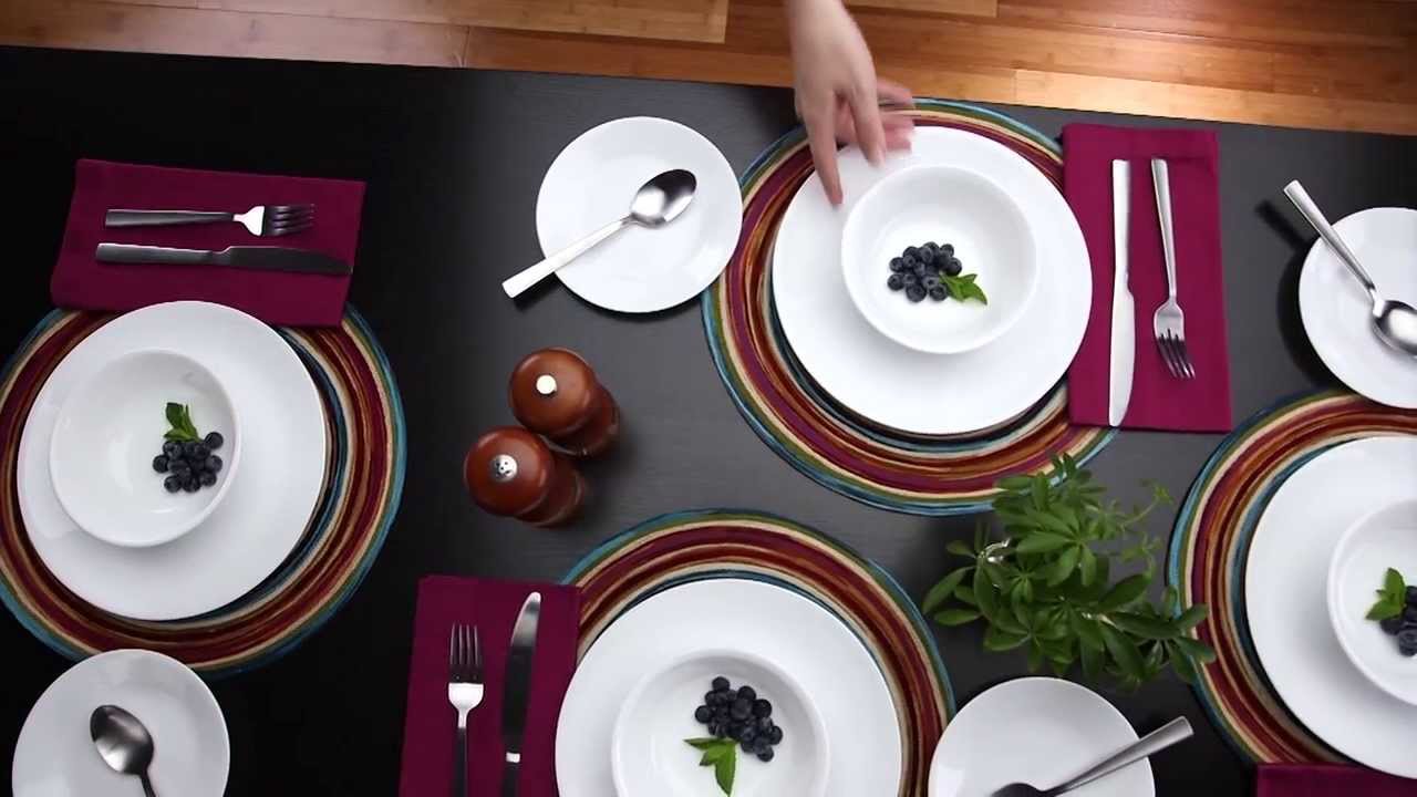 Corelle - Winter Frost White 16 Piece Dinnerware Set