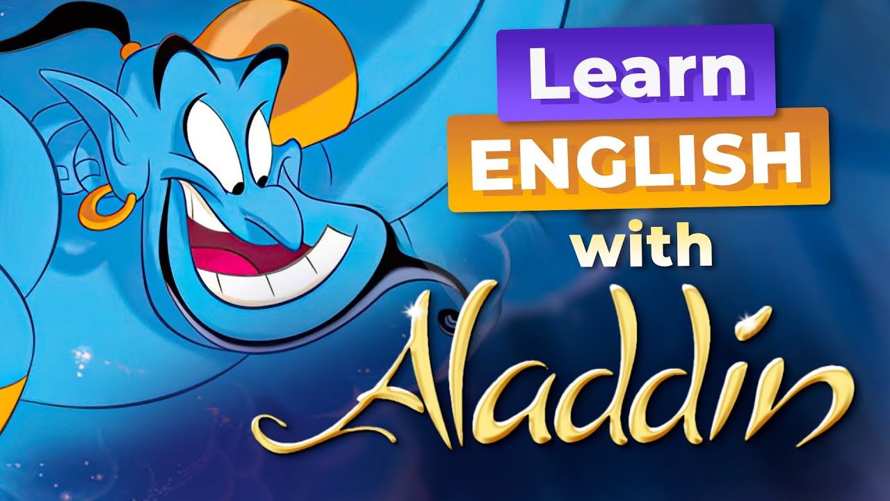 Learn English with Disney's ALADDIN — First Time Meeting GENIE