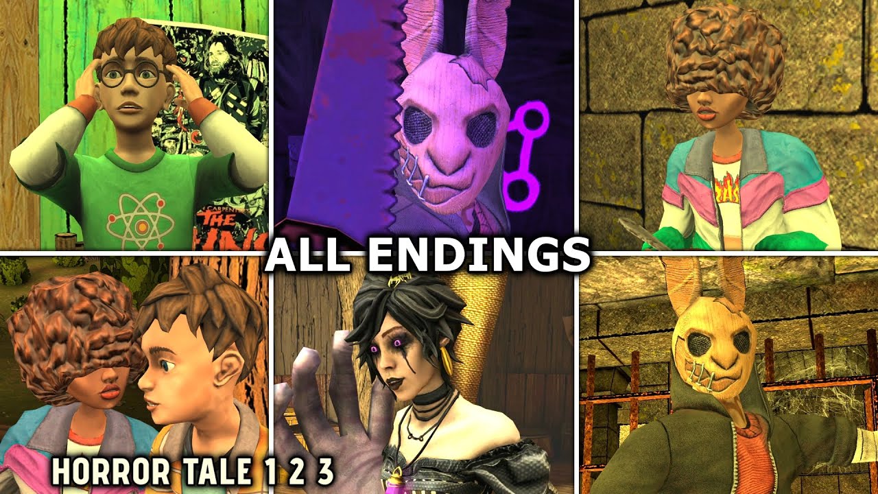 Horror Tale 1 2 3 - All Endings Scenes
