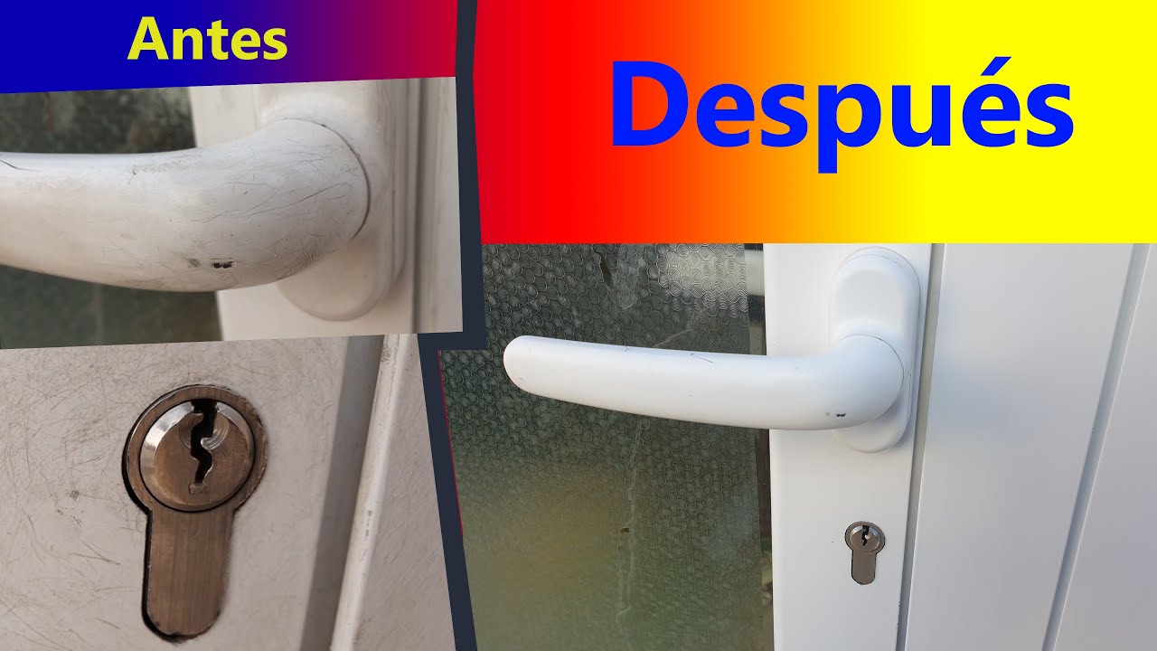 Como quitar rayas y suciedad incrustada en marcos de ventanas y puerta aluminio exterior lacado
