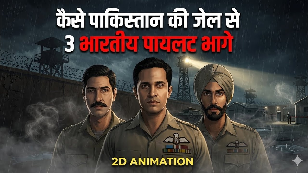 Kaise Pakistan Ki Jail Se Bhage 3 Indian Pilots | 2D Animation #documentary 
