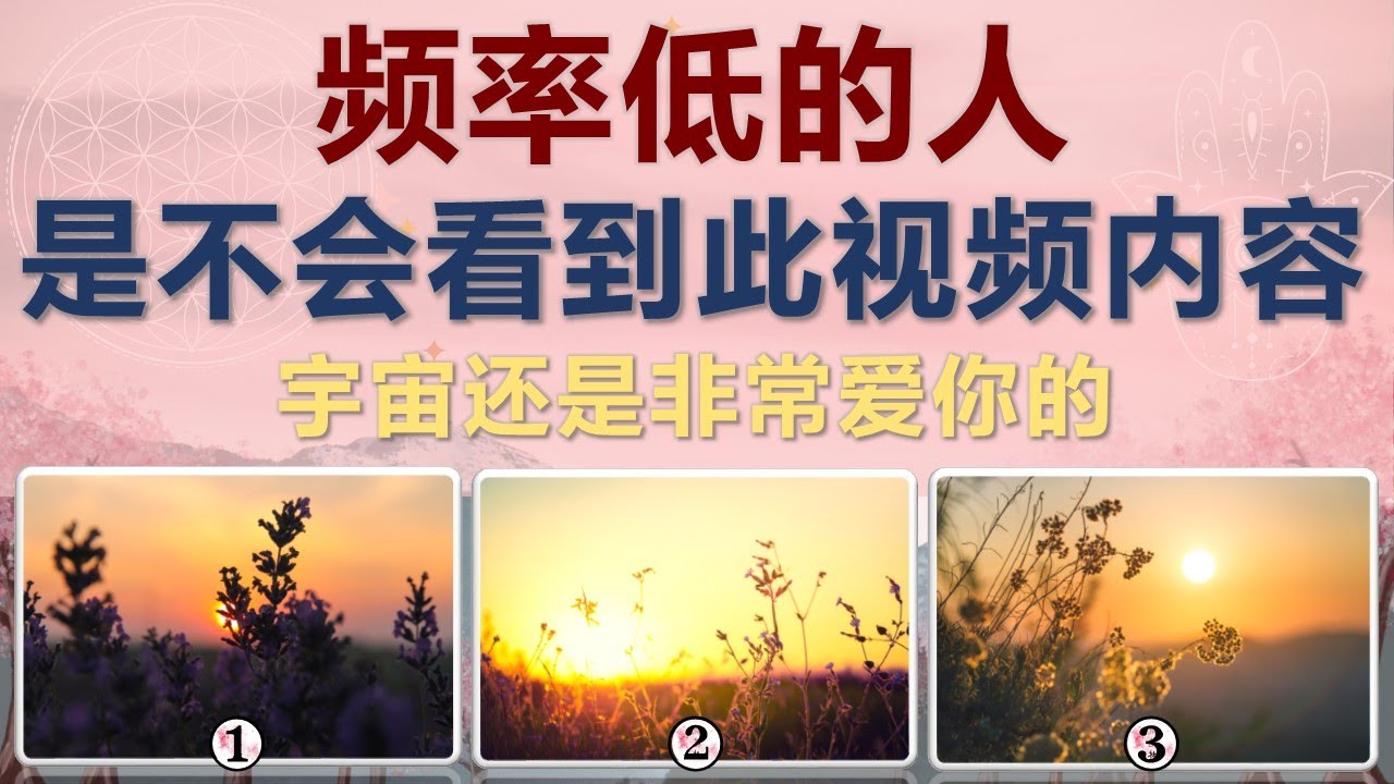 频率低的你是不会看到此视频 宇宙还是非常爱你的【无牌感应式解读占卜】❣️天使👼指導靈🔆高靈🔱宇宙的祝福指引信息💝領取好運🍀無時間限製🕉