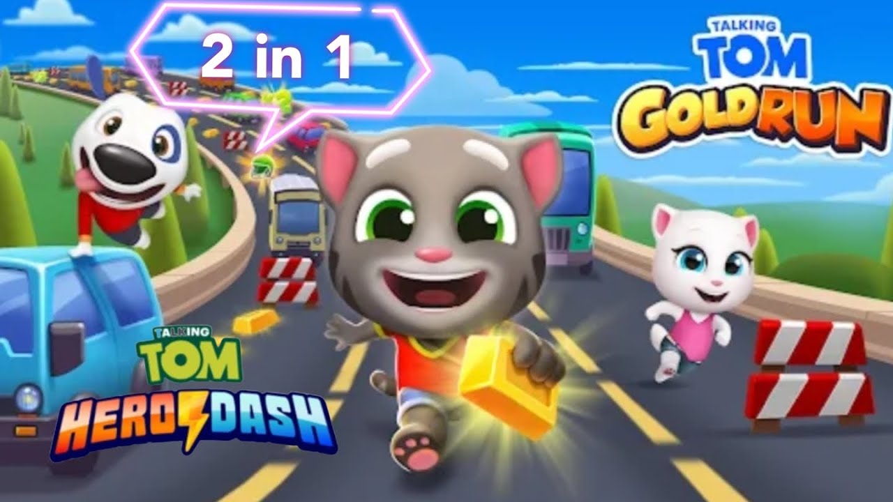 Talking Tom Hero Dash⚡vs Talking tom Hold Run | Real Fighters👊