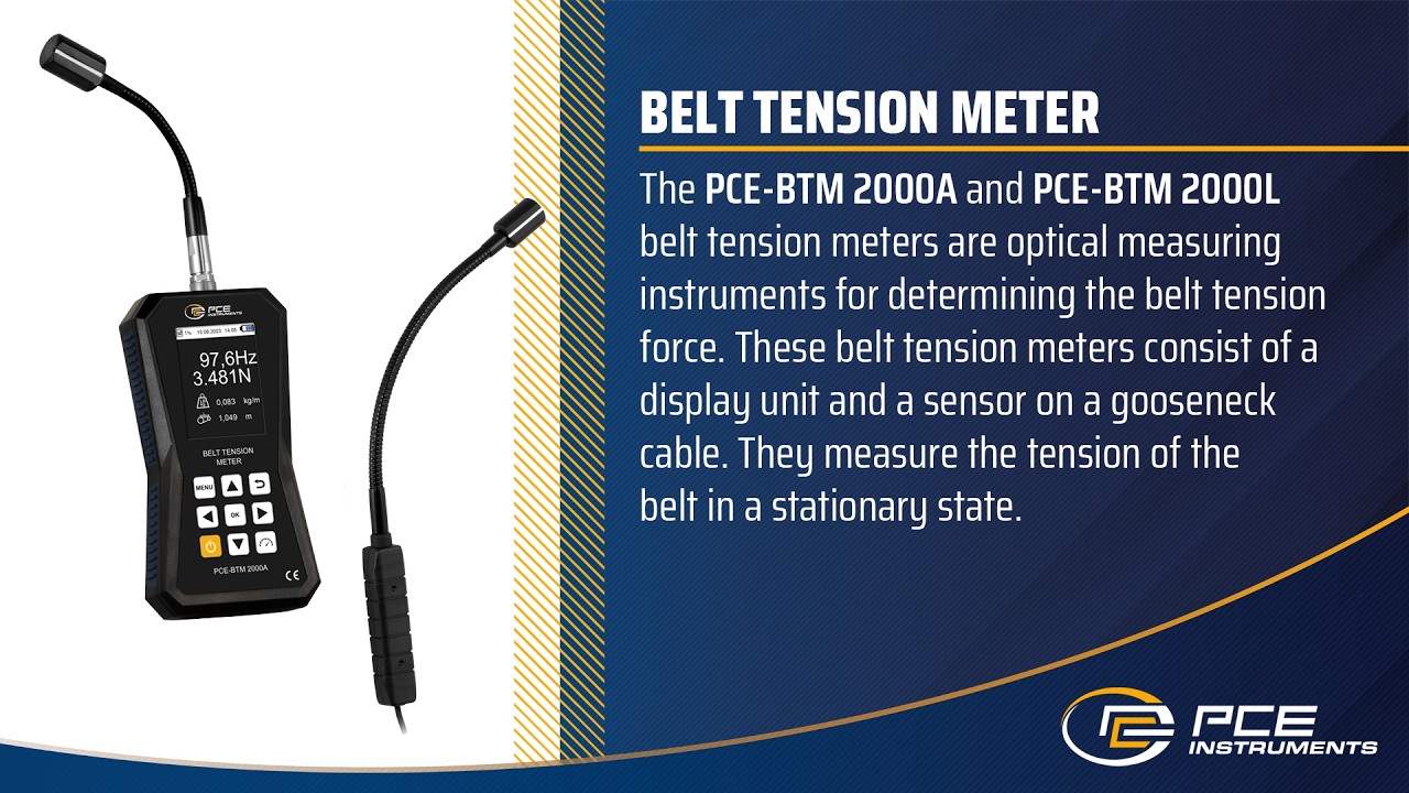 PCE-BTM 2000A & L Belt Tension Meters | PCE Instruments