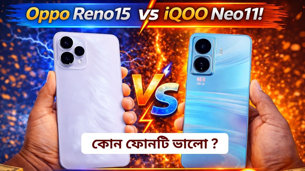 Oppo Reno15 vs iQOO Neo11 🔥 200MP Camera vs Snapdragon 8 Elite Beast! আসল ফ্ল্যাগশিপ কোনটি? 😱