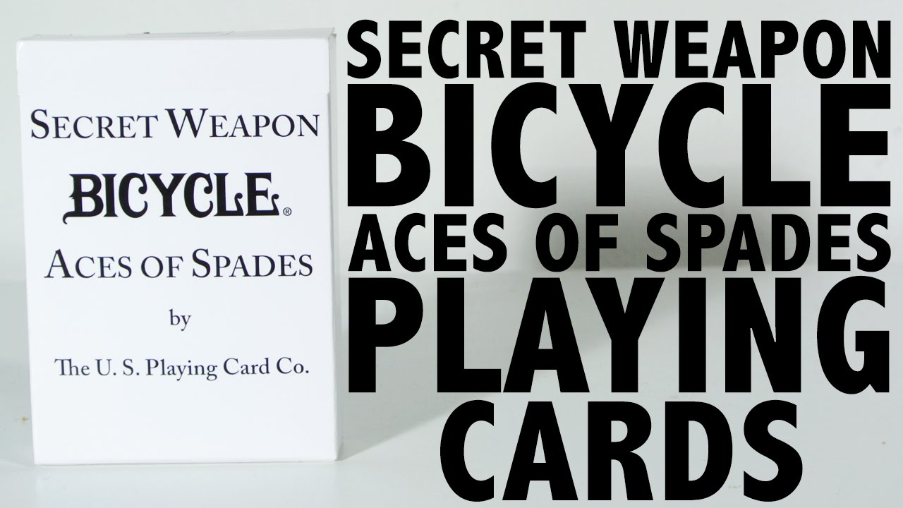 Deck Review - Bicycle Secret Weapon Ace Of Spades Playing Cards [HD]
