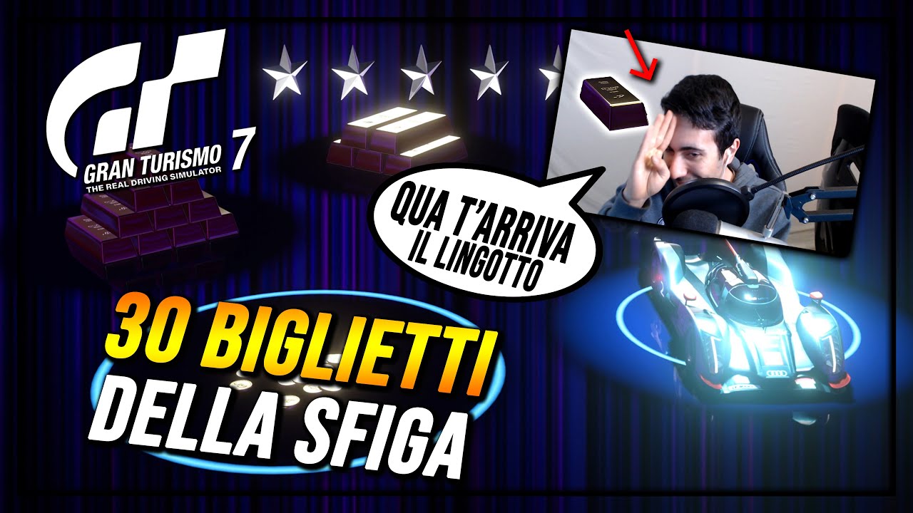 Apro 30 Biglietti della Sfiga su Gran Turismo 7!