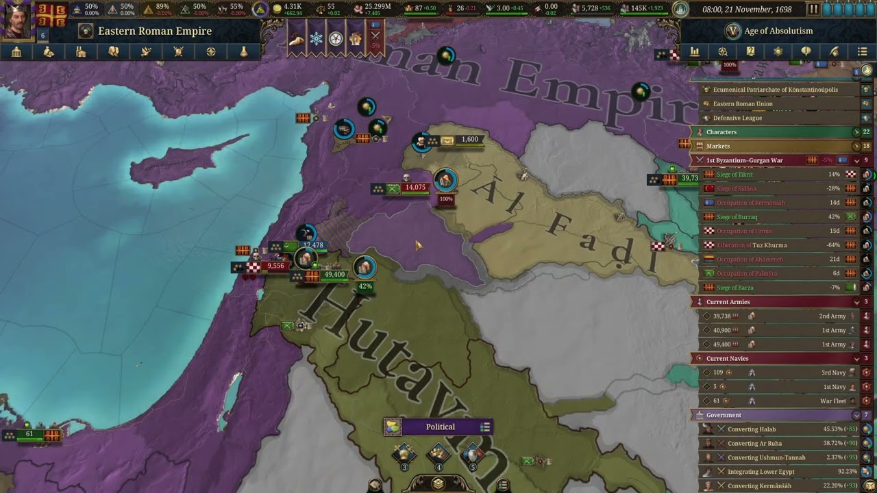 Europa Universalis V Eastern Roman Empire Retake Part 60 Outnumbered