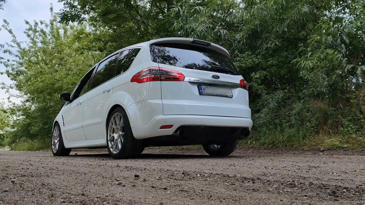 Ford S-Max 2.0 EcoBoost 240HP turbo-back active exhaust sound (quiet/loud)