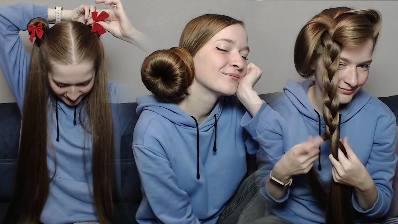 Cute hairstyles for very long hair 💕 Nyata is streaming! [en/ru]