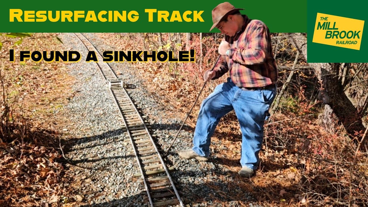 Resurfacing Track on the Hill — and Finding a Sinkhole!